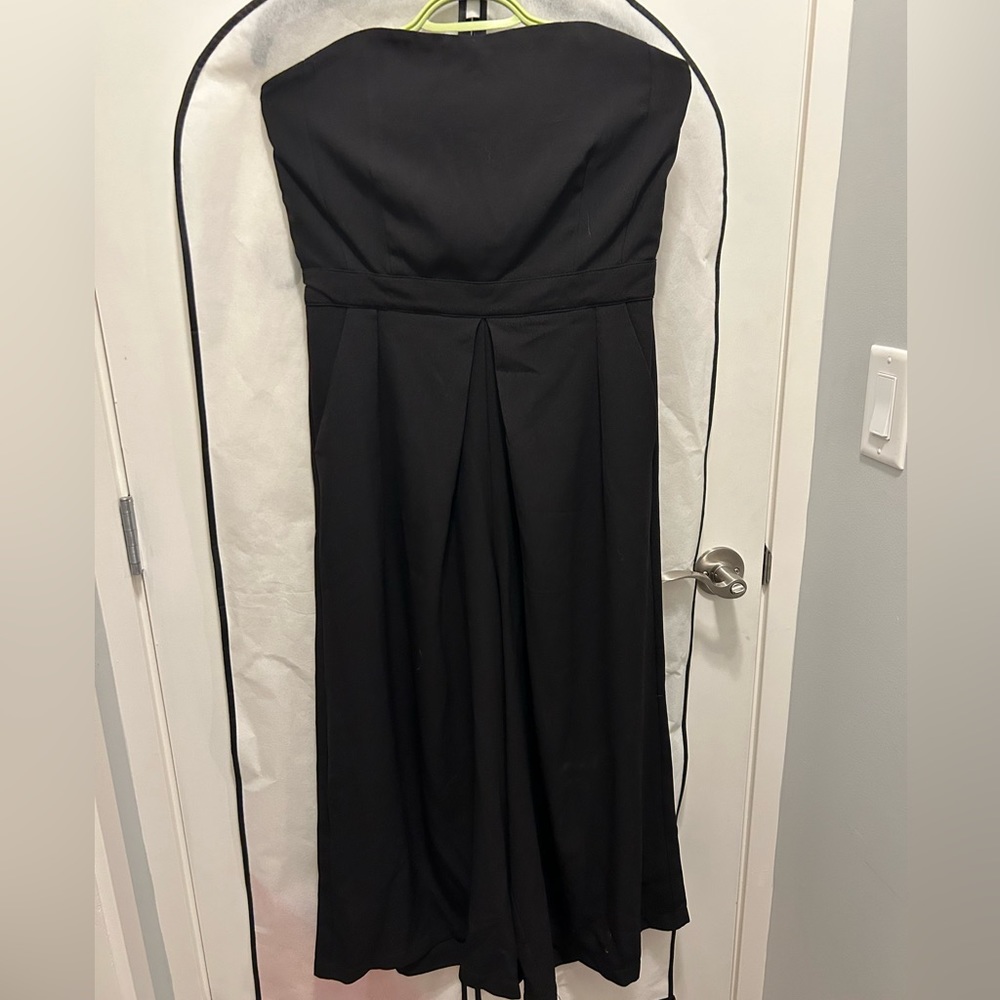 Strapless Short-Pants Formal Romper